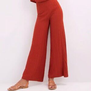 Anthropologie Cable Knit Sweater Pants